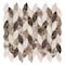 Andova Tiles SAMPLE Channing Elongated Hex 1 x 25 Marble Honeycomb Mosaic Wall  Floor Tile SAM-ANDCHA134 - alternate 1